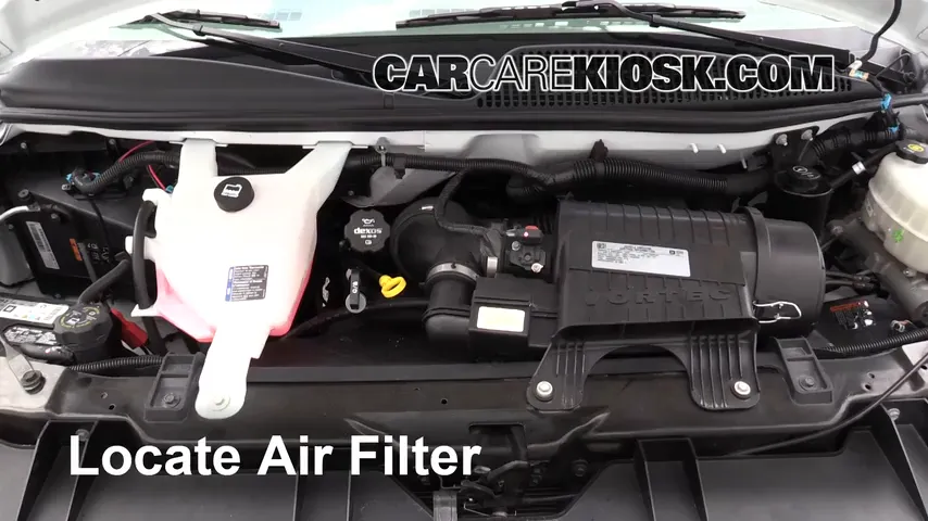 2017 Chevrolet Express 2500 4.8L V8 FlexFuel Extended Cargo Van Air Filter (Engine) Replace